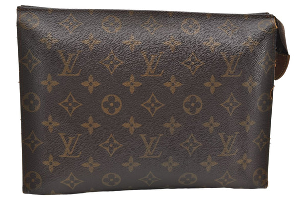 Auth Louis Vuitton Monogram Poche Toilette 26 Cosmetics Pouch Old Model LV 9152D