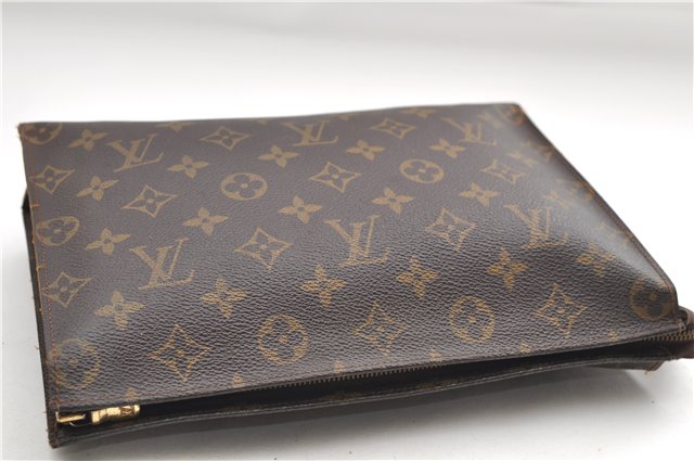 Auth Louis Vuitton Monogram Poche Toilette 26 Cosmetics Pouch Old Model LV 9152D