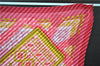 Authentic HERMES Pleats Scarf "Torins d'ar" Silk Pink 9154D