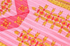 Authentic HERMES Pleats Scarf "Torins d'ar" Silk Pink 9154D