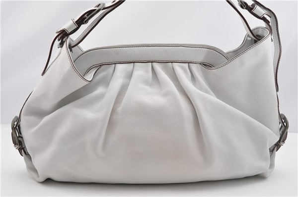 Authentic FENDI BORSA HOBO DOCTOR Vintage Shoulder Hand Bag Leather White 9157F