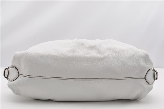 Authentic FENDI BORSA HOBO DOCTOR Vintage Shoulder Hand Bag Leather White 9157F