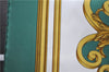 Authentic HERMES Carre 90 Scarf "Les Tuileries" Silk Green 9158D