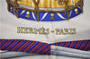 Authentic HERMES Carre 90 Scarf "LES TAMBOURS" Silk Blue 9160D