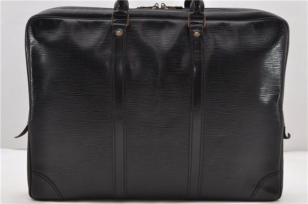 Auth Louis Vuitton Epi Porte Documents Voyage Briefcase Black M59162 LV 9162C