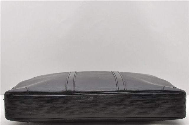 Auth Louis Vuitton Epi Porte Documents Voyage Briefcase Black M59162 LV 9162C