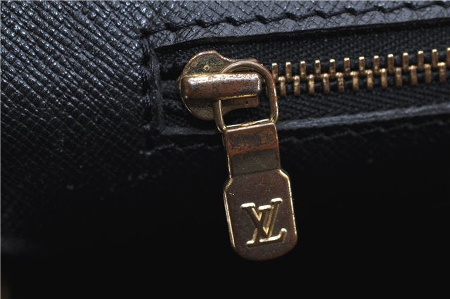 Auth Louis Vuitton Epi Porte Documents Voyage Briefcase Black M59162 LV 9162C