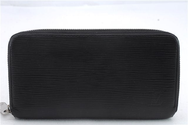 Authentic Louis Vuitton Epi Zippy Long Wallet Purse Black M60072 LV 9169C