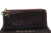 Authentic GUCCI Lovely Heart GG PVC Long Wallet 295671 Purple 9172C