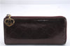 Authentic GUCCI Lovely Heart GG PVC Long Wallet 295671 Purple 9172C