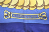 Authentic HERMES Carre 90 Scarf "KOSMIMA" Silk Blue 9172D