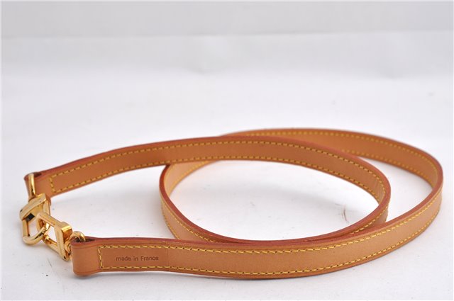 Authentic Louis Vuitton Leather Shoulder Strap Beige 38.2