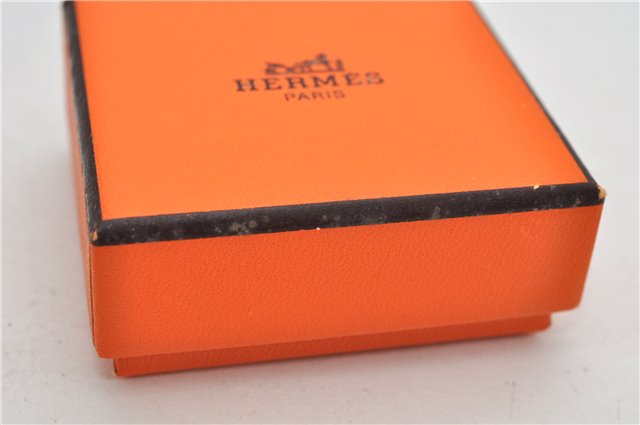 Authentic HERMES Scarf Ring Atame Circle Knot Design Gold Tone Box 9176E
