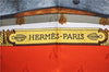 Authentic HERMES Carre 90 Scarf "NAPOLEON" Silk Orange 9179C