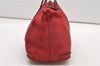 Authentic PRADA Vintage Nylon Tessuto Leather Shoulder Hand Bag Purse Red 9179F