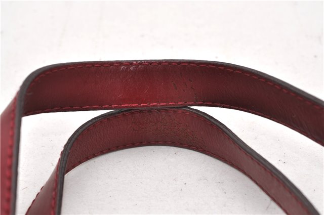 Authentic PRADA Vintage Nylon Tessuto Leather Shoulder Hand Bag Purse Red 9179F