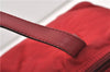 Authentic PRADA Vintage Nylon Tessuto Leather Shoulder Hand Bag Purse Red 9179F