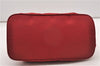 Authentic PRADA Vintage Nylon Tessuto Leather Shoulder Hand Bag Purse Red 9179F