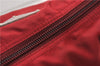 Authentic PRADA Vintage Nylon Tessuto Leather Shoulder Hand Bag Purse Red 9179F