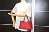 Authentic PRADA Vintage Nylon Tessuto Leather Shoulder Hand Bag Purse Red 9179F