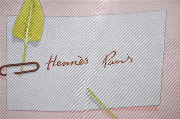 Authentic HERMES Carre 90 Scarf "Des fleurs pour le dire" Silk Pink 9182D