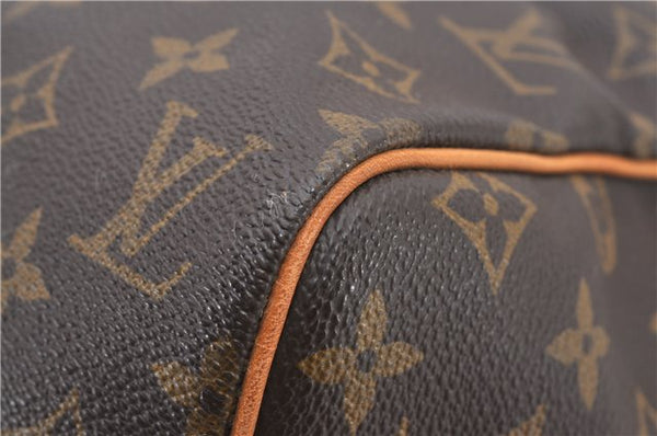 Authentic Louis Vuitton Monogram Sac Souple 35 Hand Boston Bag M41626 LV 9183F