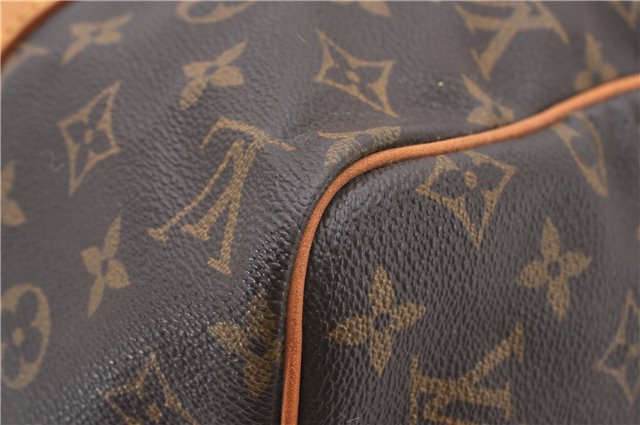 Authentic Louis Vuitton Monogram Sac Souple 35 Hand Boston Bag M41626 LV 9183F