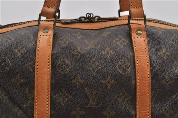 Authentic Louis Vuitton Monogram Sac Souple 35 Hand Boston Bag M41626 LV 9183F