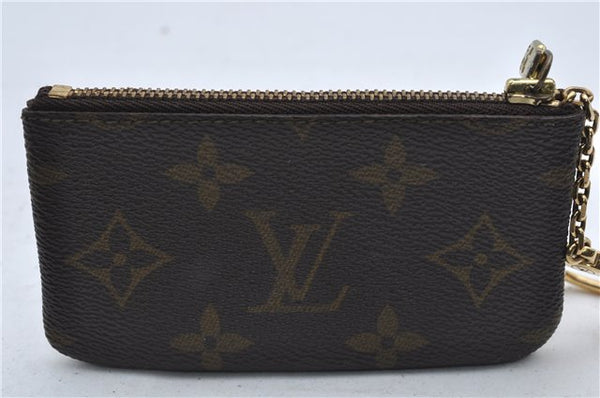 Authentic Louis Vuitton Monogram Pochette Cles Coin Case M62650 LV 9184D