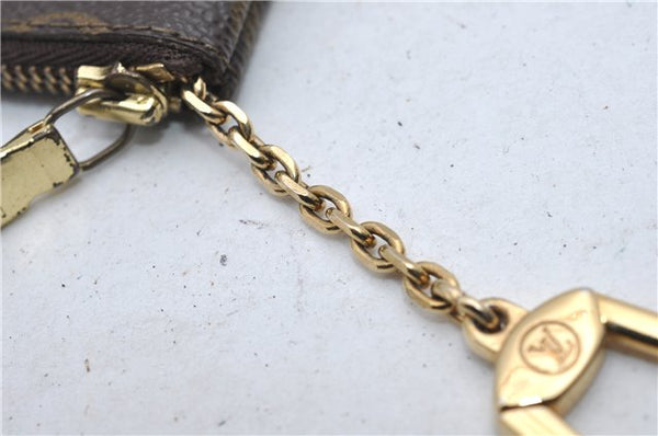 Authentic Louis Vuitton Monogram Pochette Cles Coin Case M62650 LV 9184D