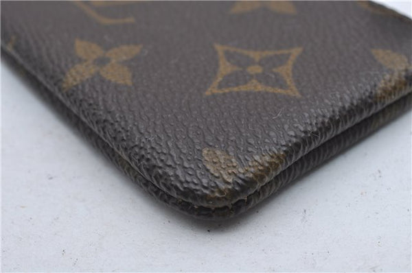 Authentic Louis Vuitton Monogram Pochette Cles Coin Case M62650 LV 9184D