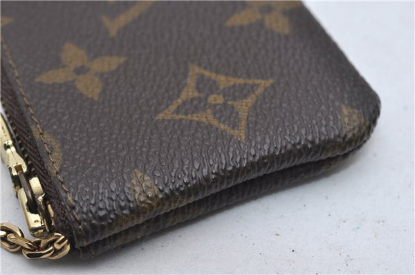 Authentic Louis Vuitton Monogram Pochette Cles Coin Case M62650 LV 9184D
