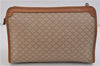 Authentic CELINE Macadam Blason Pattern Clutch Bag Purse PVC Leather Beige 9188C