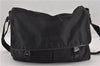 Authentic PRADA Nylon Tessuto Leather Shoulder Cross Body Bag Black 9188F