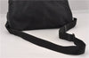 Authentic PRADA Nylon Tessuto Leather Shoulder Cross Body Bag Black 9188F