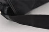 Authentic PRADA Nylon Tessuto Leather Shoulder Cross Body Bag Black 9188F