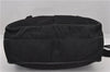 Authentic PRADA Nylon Tessuto Leather Shoulder Cross Body Bag Black 9188F