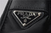 Authentic PRADA Nylon Tessuto Leather Shoulder Cross Body Bag Black 9188F
