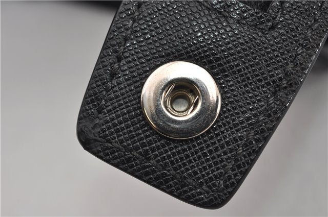 Authentic PRADA Nylon Tessuto Leather Shoulder Cross Body Bag Black 9188F