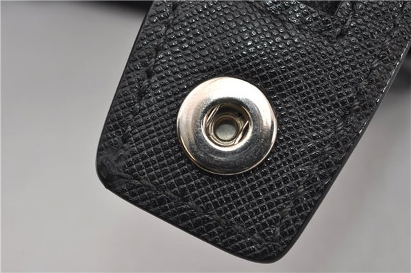 Authentic PRADA Nylon Tessuto Leather Shoulder Cross Body Bag Black 9188F