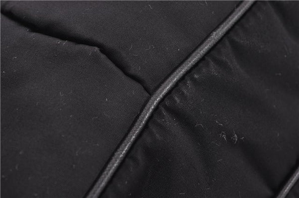 Authentic PRADA Nylon Tessuto Leather Shoulder Cross Body Bag Black 9188F