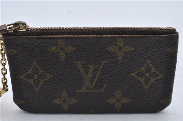 Authentic Louis Vuitton Monogram Pochette Cles Coin Case M62650 LV 9190D