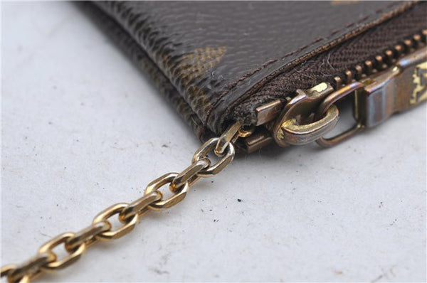 Authentic Louis Vuitton Monogram Pochette Cles Coin Case M62650 LV 9190D