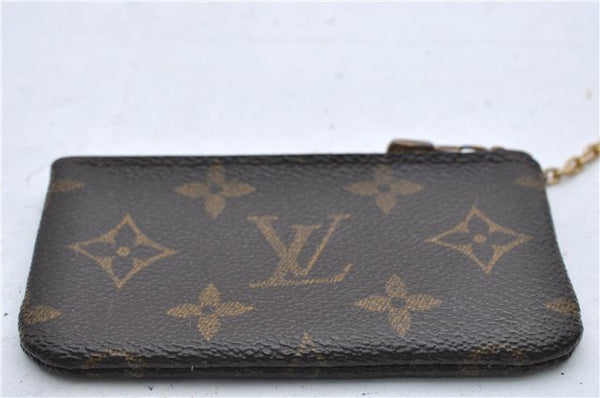 Authentic Louis Vuitton Monogram Pochette Cles Coin Case M62650 LV 9190D