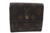 Auth Louis Vuitton Monogram Porte Monnaie Billet Carte Credit M61652 LV 9192D