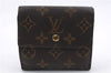 Auth Louis Vuitton Monogram Porte Monnaie Billet Carte Credit M61652 LV 9192D