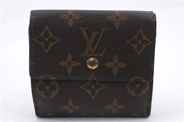 Auth Louis Vuitton Monogram Porte Monnaie Billet Carte Credit M61652 LV 9192D