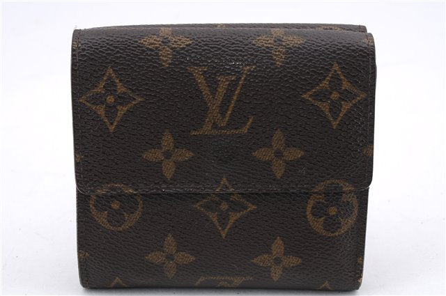 Auth Louis Vuitton Monogram Porte Monnaie Billet Carte Credit M61652 LV 9192D