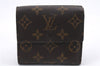 Auth Louis Vuitton Monogram Porte Monnaie Billet Carte Credit M61652 LV 9192D