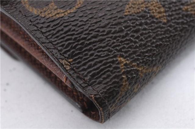 Auth Louis Vuitton Monogram Porte Monnaie Billet Carte Credit M61652 LV 9192D